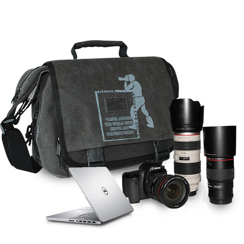 吉尼佛时尚帆布相机包