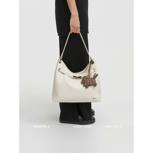 DOUBLE.R小瑞靓包荔枝软皮托特包