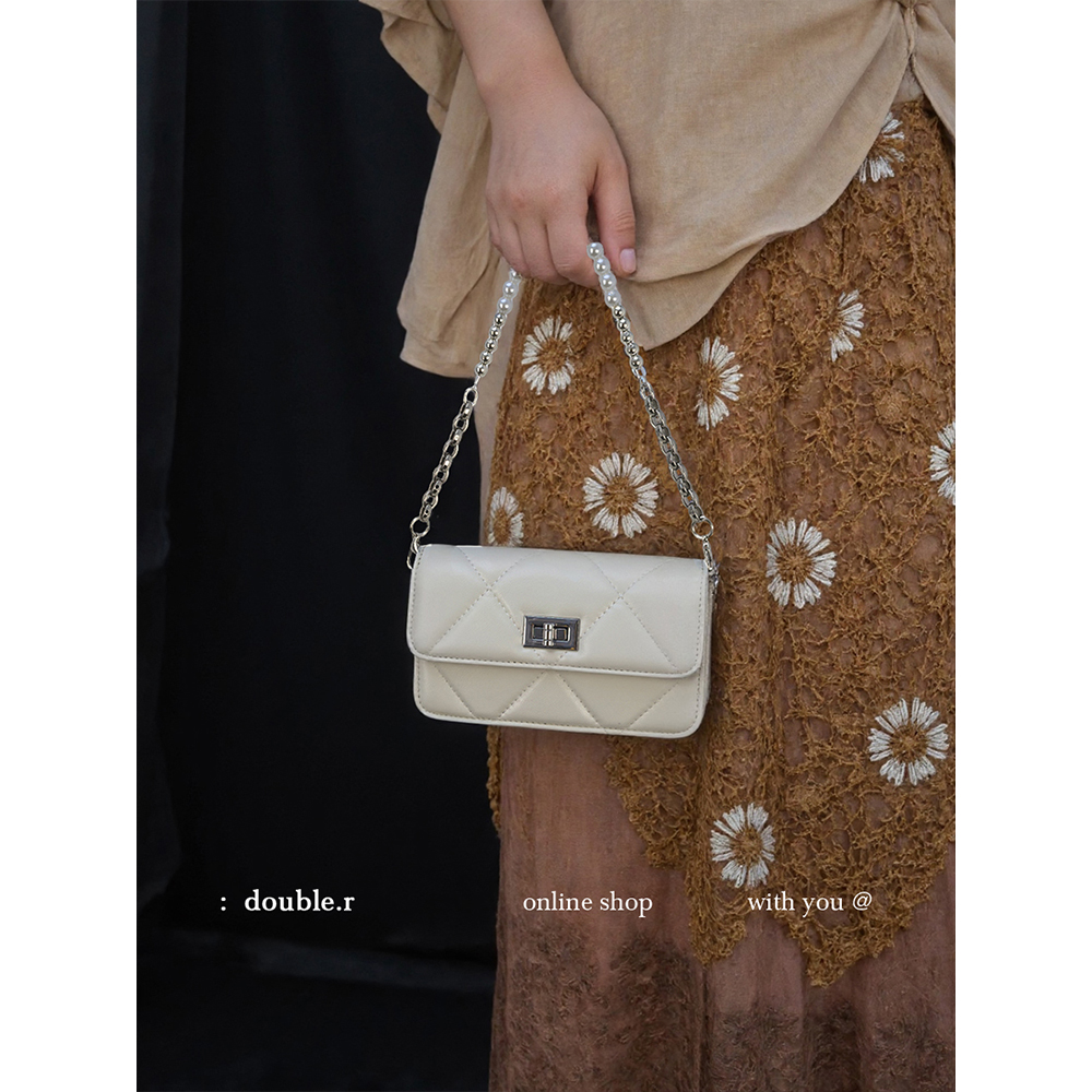 DOUBLE.R小瑞靓包链条手提斜挎包