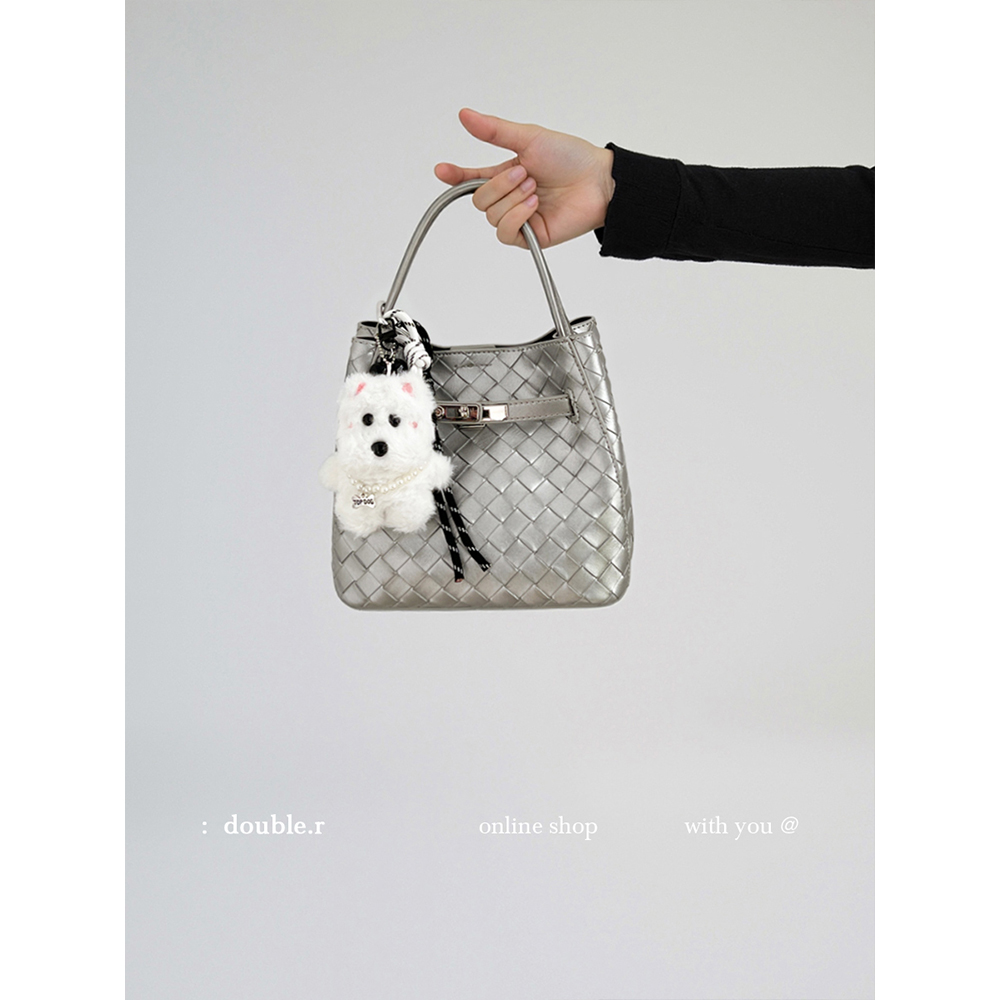 DOUBLE.R小瑞靓包手工编织斜挎包