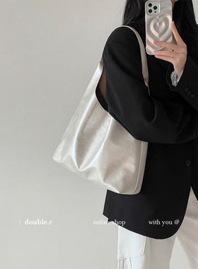 原创·小瑞靓包 绀碧浮波 慵懒软皮托特包包女2025新款单肩腋下包