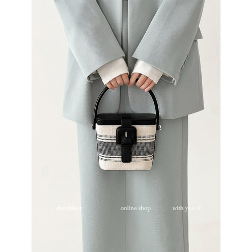 DOUBLE.R小瑞靓包小众撞色斜挎包