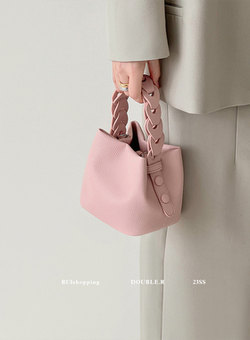 小瑞靓包 原创·今日粉crush 软皮手工水桶包女2026手提单肩斜挎