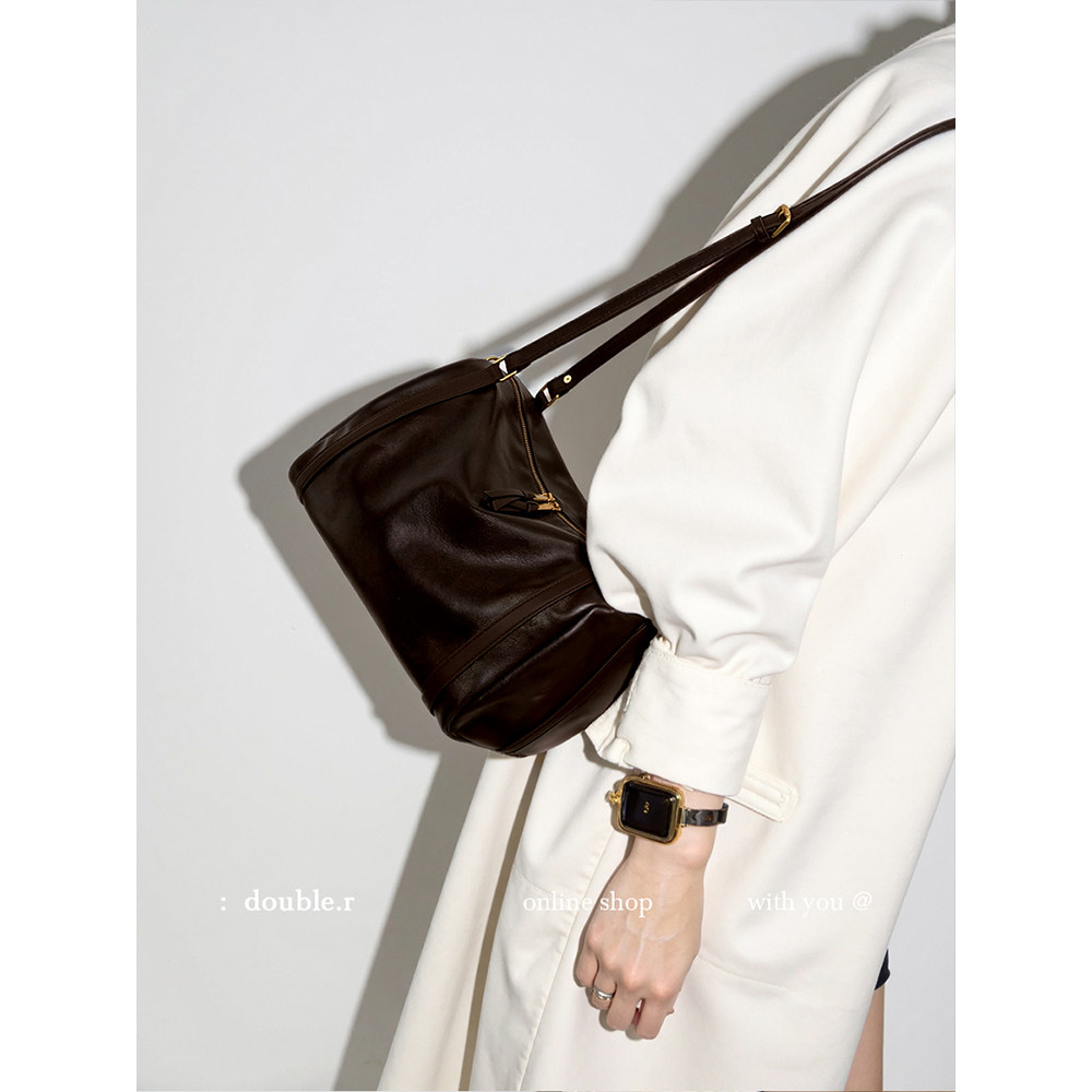 原创·小瑞靓包 山止川行 磨砂皮质枕头包包女2026新款单肩斜挎包