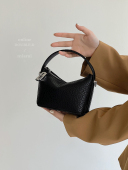 时尚 盒子链条小包包女包2026新款 单肩斜挎包 软皮饭盒包 小瑞靓包