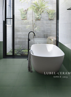 六贝 西瓜绿色大理石地砖600x600瓷砖卫生间浴室厨房餐厅厕所防滑