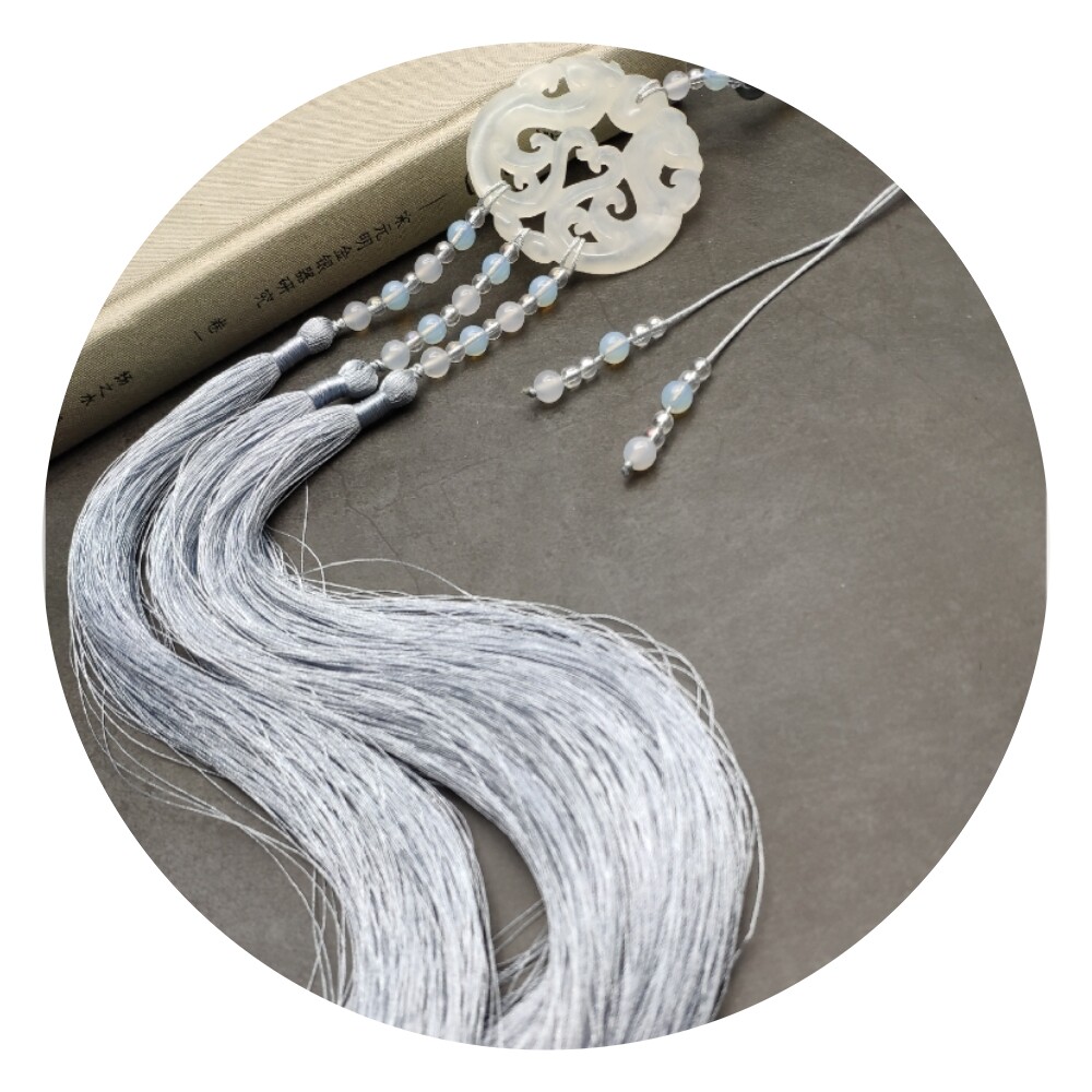 咕咕咕原创 古风汉服配饰古装玉佩腰佩 宮绦禁步流苏挂饰 多色