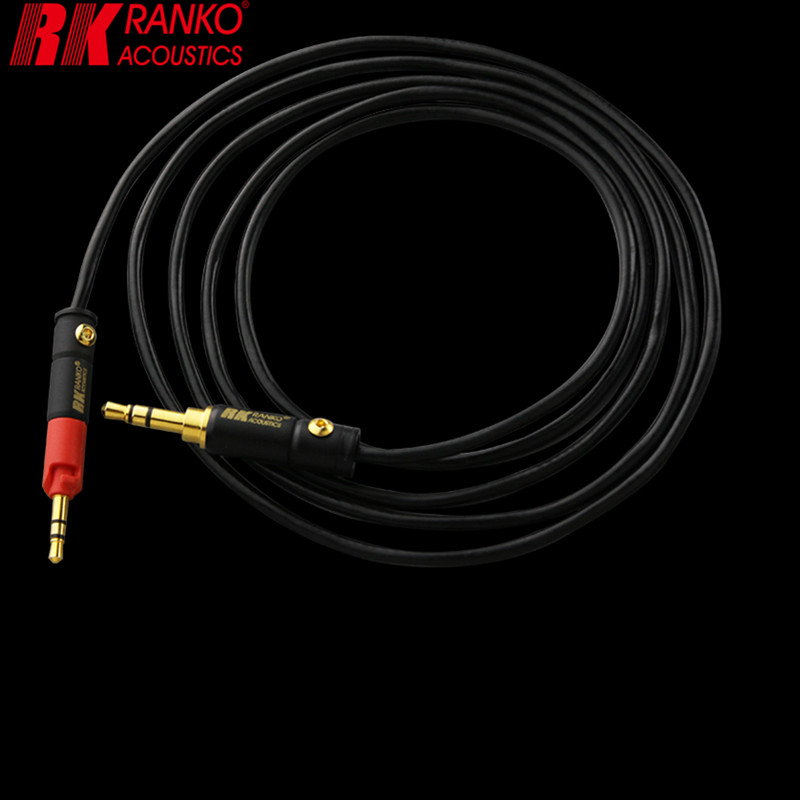 RANKO龙格 RHA-300 6NOCC單晶铜镀纯银耳机升级线 3.5MM转AKG 2.5