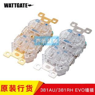 原装美国WATTGATE瓦特 新款 381 EVO 镀金镀铑 发烧音响电源墙插