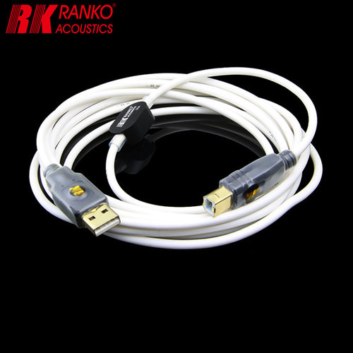 美国RANKO龙格RHJ-1100 6NOCC單晶铜鍍銀線USBa-USBb 2.0數字位線