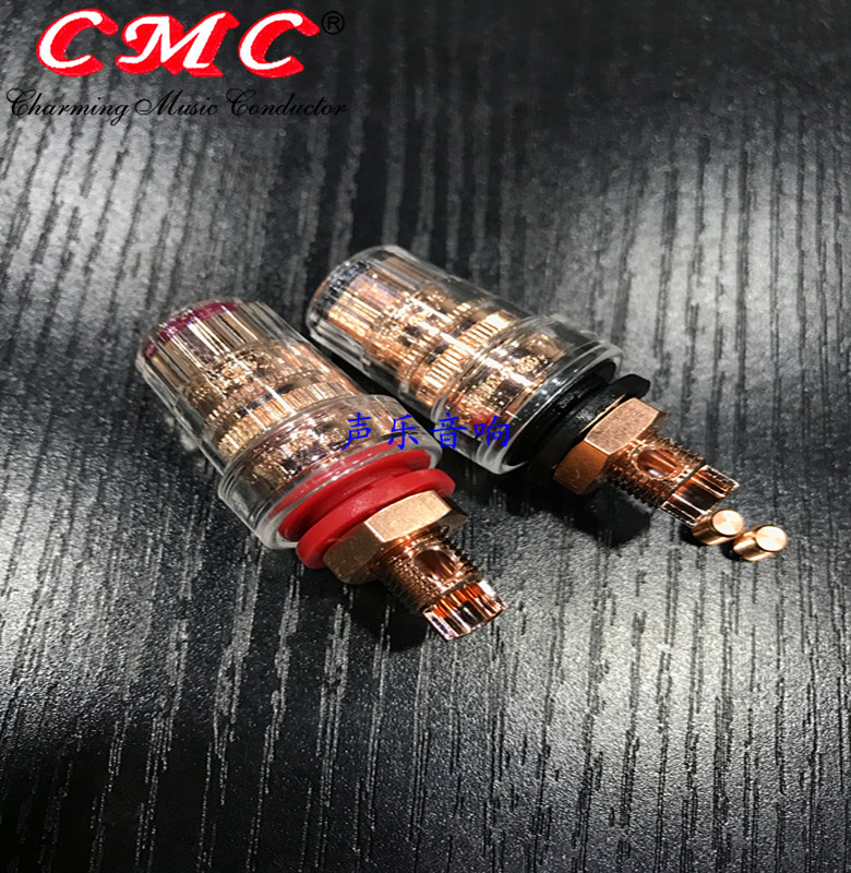 原装 美国 CMC 858-S-CU-R 纯紫铜 喇叭接线柱、功放柱 原装