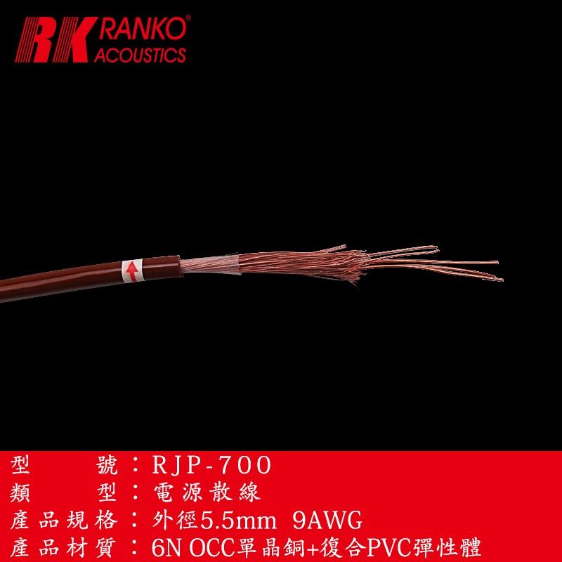 单晶铜RJP-7006N电源线