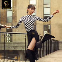 Dance baby Latin dance clothes training clothes new dance clothes dance clothes women's Modern Dance Top zd100