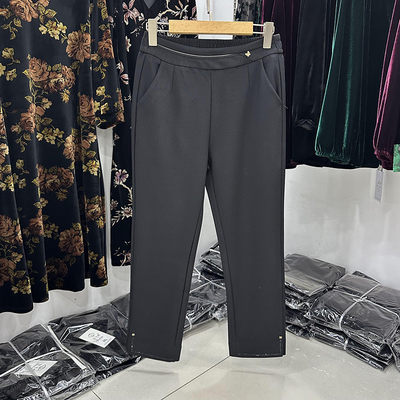 中年人秋装时尚女裤2024新款直筒休闲西装裤妈妈40岁50岁小脚裤