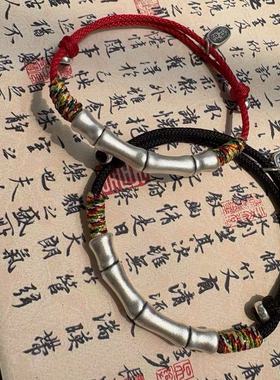 999纯银竹节手链生日送男朋友