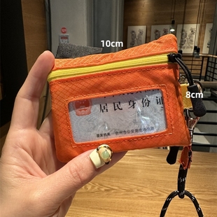 可爱卡通撞色迷你零钱包钥匙包挂勃卡包饭卡证件卡套收纳包 新款