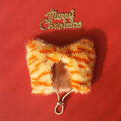 猫咪帽子宠物圣诞帽子狗狗毛绒帽子大橘老虎纹可爱搞怪变装 帽饰品