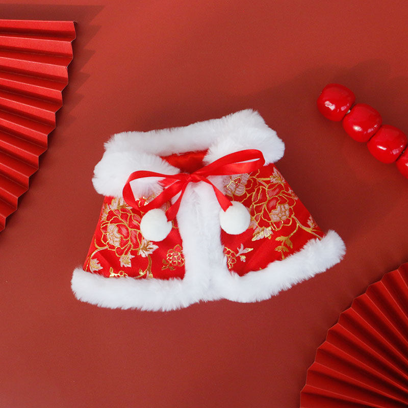 猫咪新年衣服狗狗过年披风宠物保暖披肩国风小狗贵妃围兜拍照饰品,宠物/宠物食品及用品,围巾/口水巾,淘宝优惠券,粉丝福利购,淘宝优惠卷