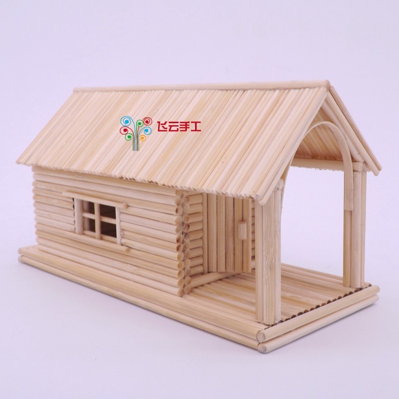 diy手工木屋材料小号建筑模型造景组装制作材料包儿童小学作业