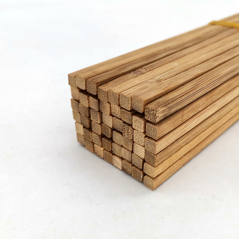 包邮碳化方竹签优质方形竹艺材料手工diy模型小木屋立体构成制作