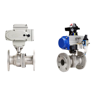 美控电动气动球阀不锈钢220V24V型法兰三通防爆高压快装丝扣氟衬