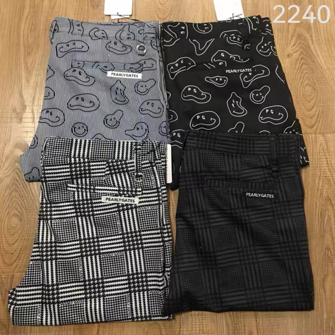热销日韩 2025 高尔夫服装男款长裤春秋款 golf 修身弹力球裤花裤