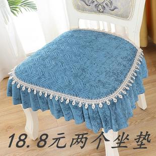 家用餐椅垫椅子凳子座椅通用餐桌坐垫欧式餐凳饭厅四季座套罩布艺
