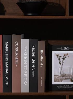 北欧简约假书摆件客厅书房书架卧室彷真书摆设道具书模型创意摆设