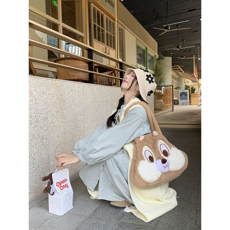 俏皮感套装女秋季衬衫连衣裙彩色纽扣流苏针织背心裙子两件套