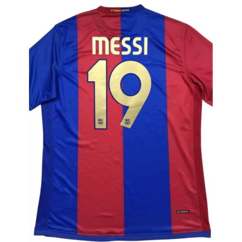 06-07 Retro Barcelona jersey messi jersey soccer short shirt