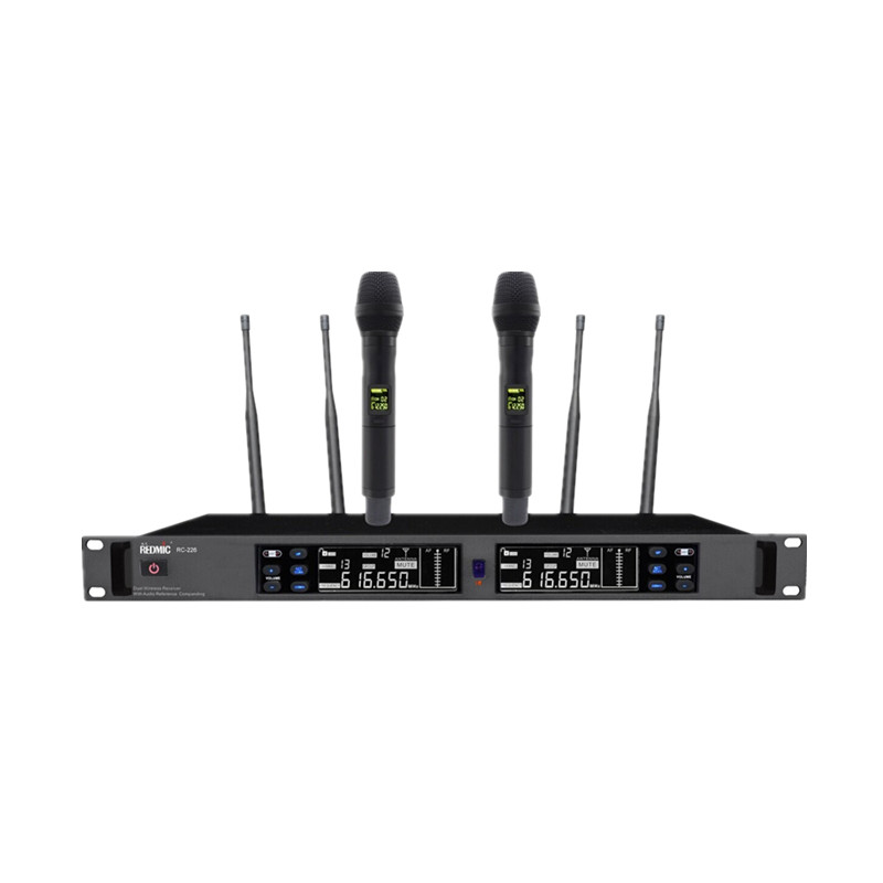 锐艺RC-226一拖二无线话筒舞台演出婚庆宴会厅真分集调频麦克风