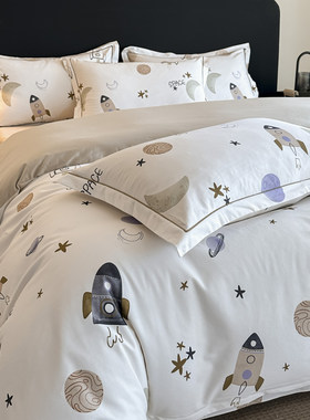 深睡眠纯棉磨毛卡通四件套