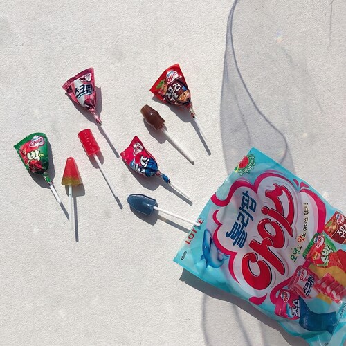 韩国乐天lotte冰激凌棒棒糖零食