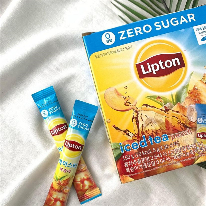 韩国进口立顿lipton水蜜桃柠檬无砂糖冰红茶速溶液体浓缩冷泡冲饮怎么样,好用不?