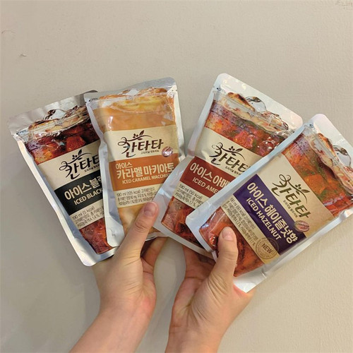 韩国乐天康塔塔即饮美式冰黑咖啡