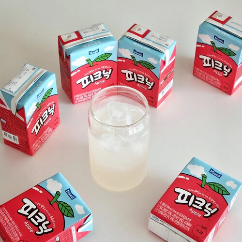 韩国每日苹果白葡萄油桃味果汁