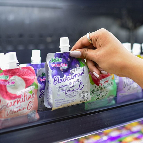 jele泰国吸吸乐0脂葡萄柠檬果冻