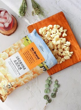 韩国进口零食NObrand诺倍得淡盐芝士干酪玉米爆米花韩式年糕小食