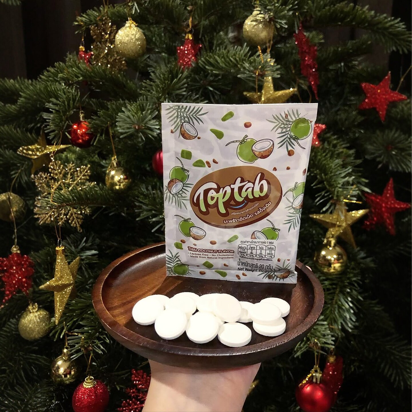 泰国进口Toptab牛奶片榴莲芒果椰奶片压片糖儿童零食随身解馋零嘴