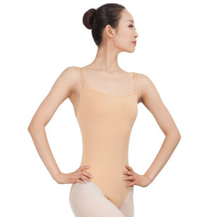 衣打底形体服 抢装 舞宴艺考芭蕾舞练功服吊带防走光衣 肉色连体服