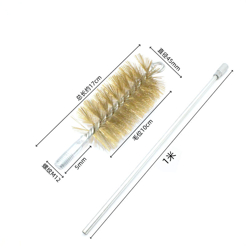 电钻用加长款管道清洁刷软毛刷
