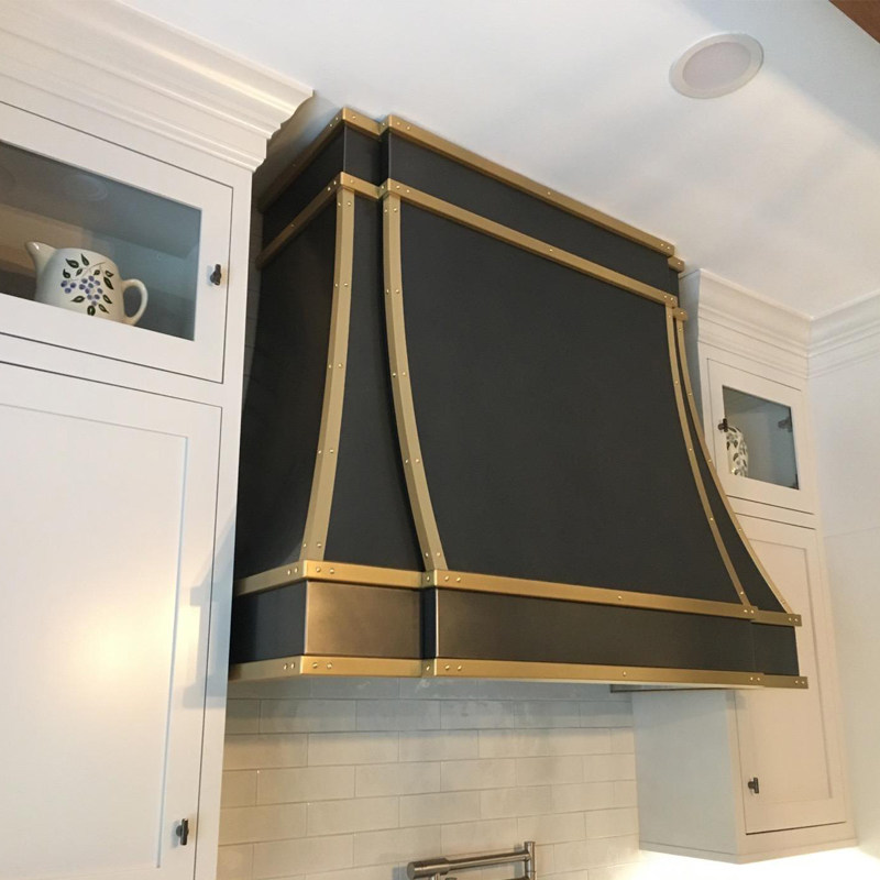 不锈钢油烟装饰罩排烟机围板开放式设计师厨房定制吸烟机集烟罩