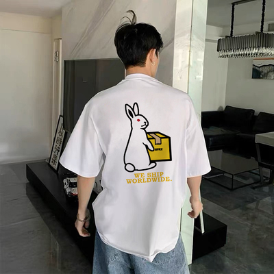 #FR2男女情侣美式复古短袖T恤