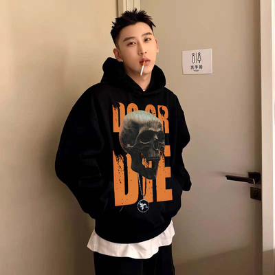 SASIOVERLXRD同款美式连帽卫衣