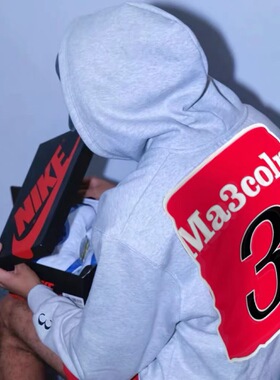 Ma3colm 卡米然 PaulaSara联名圣诞节特别款男女美式秋冬连帽卫衣