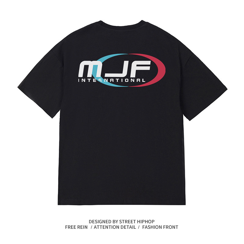 【顽童MJ116主理】MJ FRESH 2023新款logo潮牌印花圆领短袖T恤男