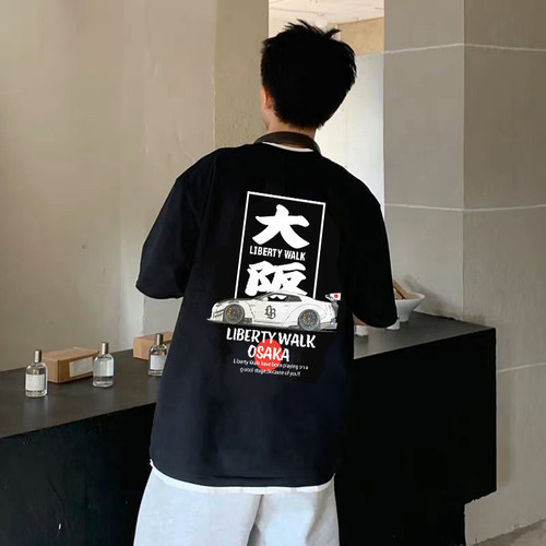 LIBERTYWALK改装车美式短袖T恤