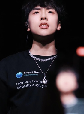 【Rapeter吴嘉轩同款】致敬侃爷美式街头标语男女情侣美式短袖T恤