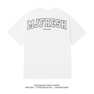 【顽童MJ116主理】CMJF MJ FRESH 2023新款后背印花圆领短袖T恤男