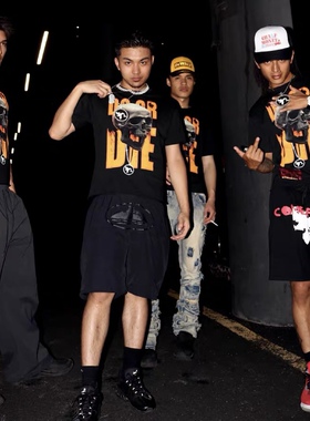 SASIOVERLXRD同款“DoOrDie”印花美式复古男女情侣短袖T恤